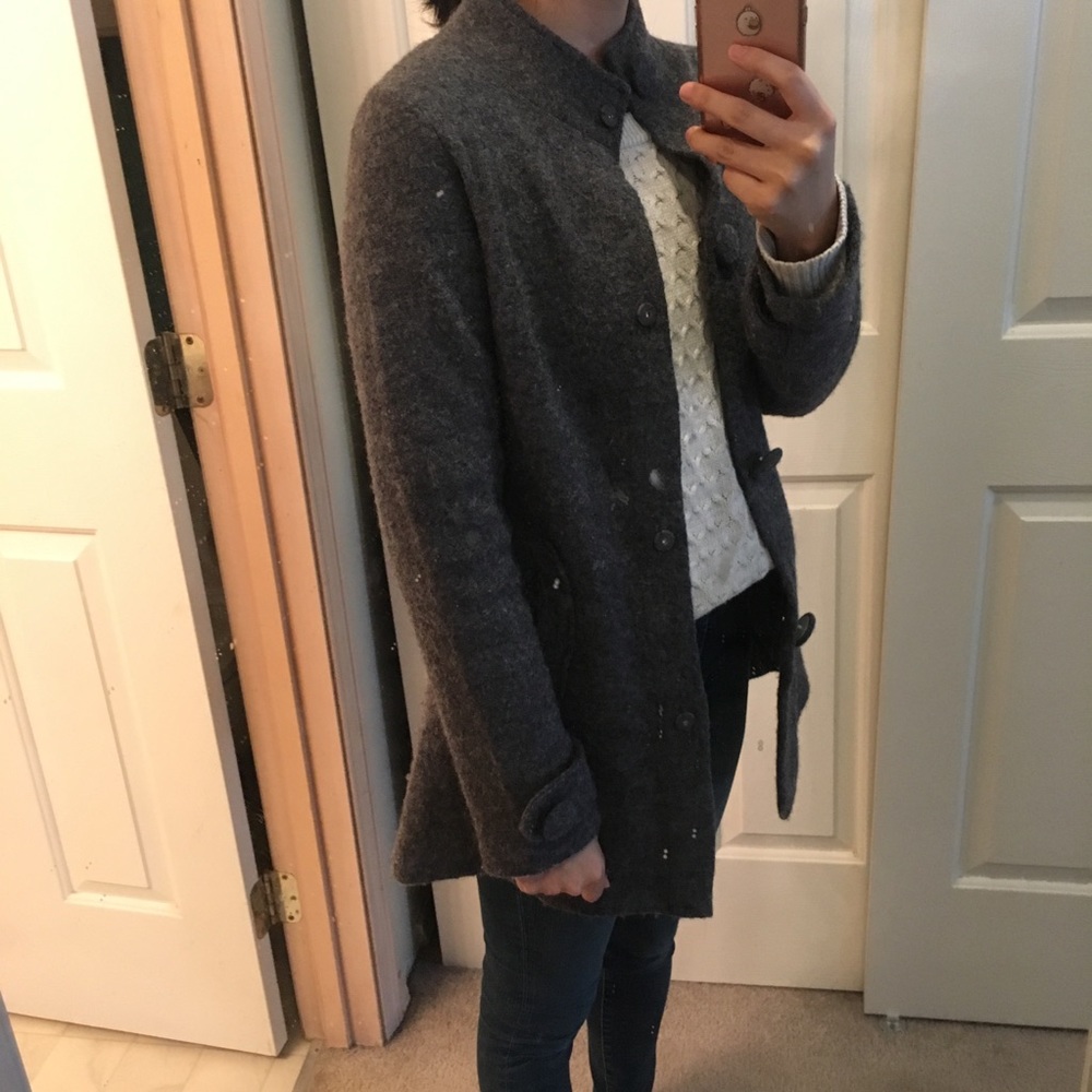 23rd St. Long Wool Gray Coat